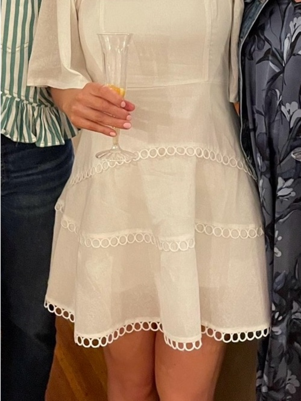 Showpo White Square Neck Puff-Sleeve Mini Dress - Picture 4 of 4